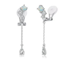 FH.bird オパール イヤリング レディース 人気 10月誕生石 4.5mm 金属アレルギー対応 シルバー925 ノンホールピアス 雫 ブランド おしゃれ 上品 記念日 誕生日 母の日ギフト 人気 普段使い バレンタイン ギフト ホワイトデー お返し  1