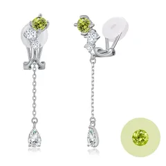 FH.bird ペリドット イヤリング レディース 人気 8月誕生石 4.5mm 金属アレルギー対応 シルバー925 イヤリング グリーン ブランド おしゃれ 上品 記念日 誕生日 20代 30代 40代 ギフト 人気 普段使い バレンタイン ギフト ホワ 0