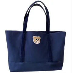 完売品　大容量　希少サイズ　FEILER フェイラー　オールドテディ　ワッペン　ショルダー　トートバッグ　大きいサイズ　L