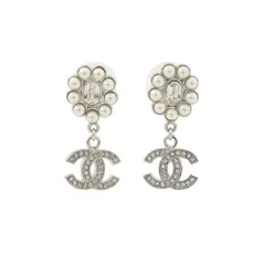 シャネル ピアス ココマーク ラインストーン/フェイクパール B23 K ABB141 CHANEL アクセサリー