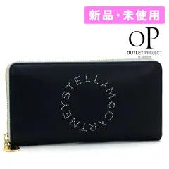 ステラマッカートニー STELLA McCARTNEY ラウンドファスナー長財布 700251 W8856 ブラック 【並行輸入品】新品・未使用・現品限り【訳あり-1】接着剤跡（変色）・製造時マーキング（ガイド跡）あり