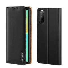 【新品】 【WISH Series 高級牛革】Xperia 10 IV ケース 手帳型 本革 スマホケース[docomo SO-52C / au SOG07 / SoftBank対応] エクスペリア テン マークフォー カバー 全面保護 カード入れ スタンド機