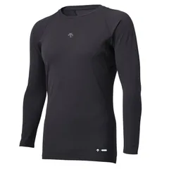 デサント DESCENTE ジュニア丸首長袖アンダーシャツ 野球 アンダーウェア/タイツ (DB5SUD20J)、(BK00)ブラック