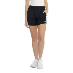 アンダーアーマー レディース ボトムス ハーフパンツ・ショーツ ショートパンツ ニット Under Armour Knit MidLength Shorts Black ブラック