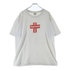 SUPREME (シュプリーム) 20AW Cross Box Logo Tee クロスボックスロゴ クルーネックス半袖Tシャツカットソー ホワイト