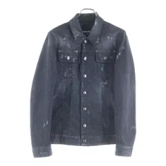 DSQUARED2 (ディースクエアード) 17SS ラインストーン 2ポケットデニムジャケット ブラック S74AM0696