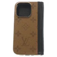 LOUIS VUITTON (ルイヴィトン) IPHONE 15 PRO フォリオ モノグラム IPHONEケース ブラウン M82892