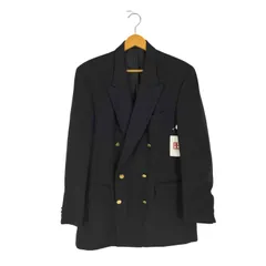 バーバリーズ BURBERRYS イングランド製 金ボタン ダブル 紺ブレザー ビッグサイズ メンズ  52R