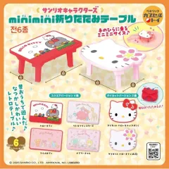 サンリオ ミニ 折り畳み テーブル ガチャ(ハローキティ 顔 花)