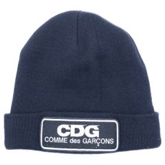 COMME des GARÇONS ニットキャップ 黒 - メルカリ