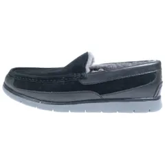 UGG (アグ) モカシン スウェードローファー スリッポン ブラック US7/25cm 1014478