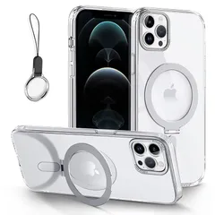 【新品】 iPhone 11 Pro Max 用 ケース MagSafe対応【Magsafeスタンド一体型・ストラップ1種付き】アイフォン11 Pro Maxスタンド機能 縦横両対応 HILEGENER スマホケース 耐衝撃 カメラレンズ保護 あいほん11 P