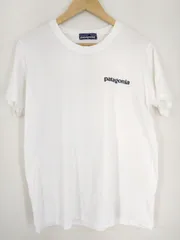 Patagonia パタゴニア ロゴTシャツ ホワイト バックプリント 半袖 メンズM相当