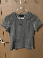 Differentis Ok ディファレントイズオケイ ウォッシュド グレー 半袖 Tシャツ2