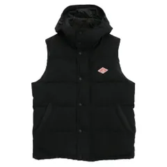 Danton ダントン JD-8759 URBAN RESEARCH アーバンリサーチ ロゴ ダウン ベスト ブラック系 38【中古】