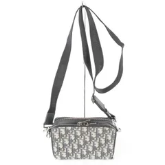 美品『USED』Christian Dior【クリスチャンディオール】 オブリークジャカードショルダー ショルダーバッグ キャンバス レディース