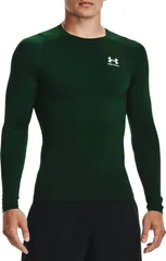 アンダーアーマー メンズ トップス シャツ Under Armour Mens HeatGear Compression Long Sleeve Shirt Forest GreenWhite ホワイト