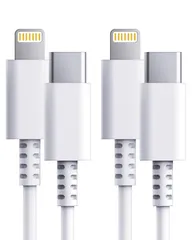 ProZero iphone 充電ケーブル タイプc ライトニング ケーブル USB-C to アイフォンケーブル MFi認証 20W対応 PD急速充電 1M 2本セット 超高耐久 高速データ同期 (1m+1m)