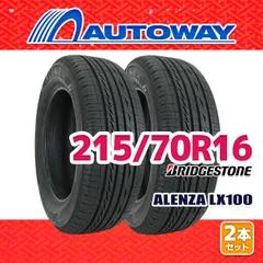 【AUTOWAY】 新品 215/70R16 サマータイヤ BRIDGESTONE ALENZA LX100 16インチ 2本セット 夏タイヤ オートウェイ