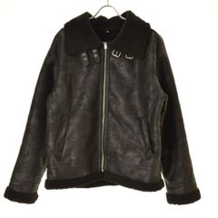 ✨新品タグ付き✨SUGGESTION スタイリッシュ レザーベスト 黒 Lサイズ
