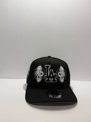 海外限定】 ドジャース 9FIFTY ブラック シュガースカル キャップ ① 