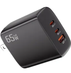 PD 充電器65w USB Type-c 急速充電器 軽量·小型 三台同時充電 超低温 GaNIII技術 PD3.0対応/QC3.0/PPS/SCP規格対応/PSE認証済