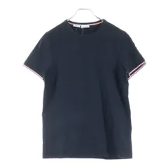 MONCLER (モンクレール) 23SS SLIM FIT スリムフィット トリコロール Tシャツ 半袖カットソー ブラック I10918C71600 87296
