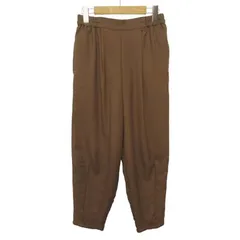 サマンサモスモス SM2 パンツ テーパード ボリューム F 茶 ブラウン