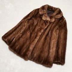 EMBA 染めミンク ファーコート ブラウン系 L相当 リボン - メルカリ