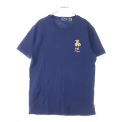 POLO RALPH LAUREN (ポロラルフローレン) SHORT SLEEVE T-SHIRT フロント刺繍ロゴ 半袖Tシャツ カットソー ネイビー SSCNCMSLM4