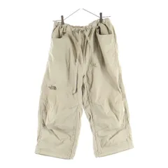 THE NORTH FACE (ザノースフェイス) フロント 刺繍ロゴ コットンパンツ ベージュ NT52973