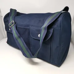 TOMMY HILFIGER トミーヒルフィガー　バッグ　ボストンバッグ　ネイビー　一部汚れあり　大容量　中古品　管理番号KKVUNKO87