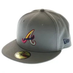NEW ERA (ニューエラ) Color Pack Multi アトランタ・ブレーブス ロゴ刺繍 ベースボールキャップ グレー