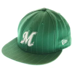 NEW ERA (ニューエラ) 59FIFTY 千葉ロッテマリーンズ ロゴ刺繍 6パネルベースボールキャップ 帽子 グリーン
