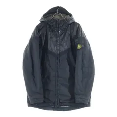 STONE ISLAND (ストーンアイランド) 15AW × Mussola Gommata Nylon Metal Jacket ナイキ ジップアップ ナイロンメタルジャケット ブラック 6325401N1