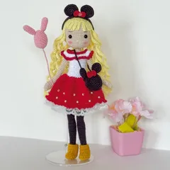 あみぐるみ・女の子♡ミニちゃんコスチューム・お人形さん