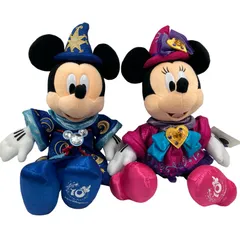 ミッキー ミニー Be Magical ぬいぐるみ ディズニー 10周年 2点まとめ売り【AT400】
