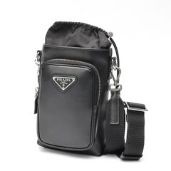 現行✨美品RFID】PRADA プラダ 2ZH195 レザー ブラック - メルカリ