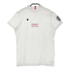パーリーゲイツ 半袖モックネックシャツ 23SS ホワイト 2/L レディース