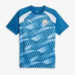 【送料無料・匿名配送】PUMA プーマ マンチェスター・シティ 23/24 プレマッチ シャツ Tシャツ トレーニングウェア 練習着 半袖 新品 正規品 並行輸入 日本未発売