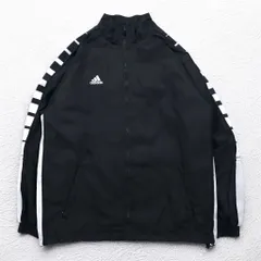 adidas TEAM 90年代 ナイロンジャケット トラックジャケット ジャージ XL サイドライン メッシュライナー