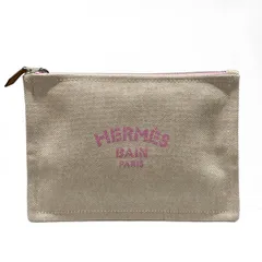 HERMES(エルメス) ポーチ美品  - アイボリー×ピンク