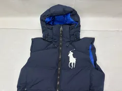 ポロ ラルフローレン ダウンベスト ビッグポニー 刺繍 サイズXS POLO RALPH LAUREN■