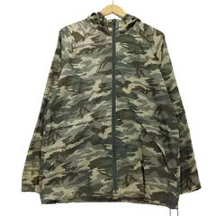 ユニクロ UNIQLO 90s OLD 裾ドローコード カモ柄 迷彩 ジップアップ ナイロン ジャケット マウンテンパーカー メンズ JPN：S 