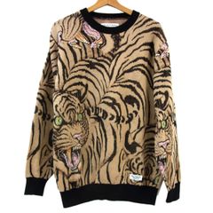 美品】Supreme Big Cats Jacquard L/S Top - メルカリ