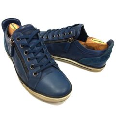 A17205 美品 ルイヴィトン ダミエアンフィニ ストラップブーツ 黒7.5