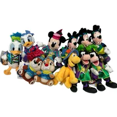 ディズニー ぬいぐるみ バッジ ミッキー デイジー ドナルド プルート グーフィ チップ デール 10点まとめ売り 【AT400】