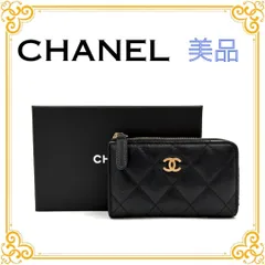 ✨️美品✨️ シャネル ココマーク マトラッセ コインケース ブラック ゴールド