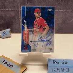 2019 Topps Chrome Jose Rodriguez 056/150 直筆サインカード Los Angeles Angels Blue Refractor RC ルーキー Rookie カード
