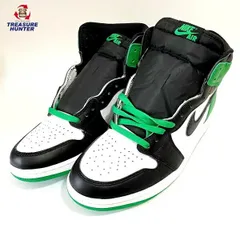 【中古】ナイキ エアジョーダン 1 レトロ ハイ OG DZ5485-031 28cm メンズ スニーカー BLACK/LUCKY GREEN WHITE NIKE AIR JORDAN 1 RETRO HIGH OG 【101056095003】